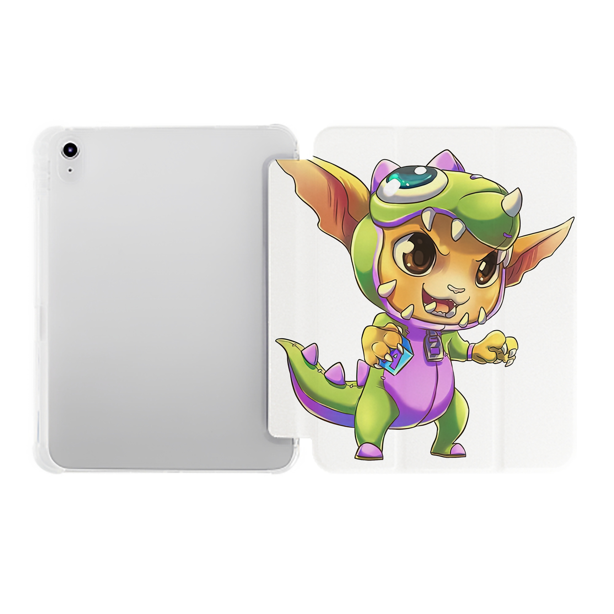 （画像用） リーグ・オブ・レジェンド League of Legends LOL IPad ケース ペン収納付き 三つ折りスタンド PUレザー×シリコン 対応機種9.5/10.5/10.9インチ